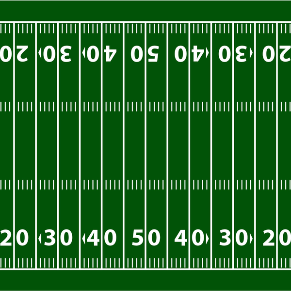 Field diagram, oriented to the field's real compass axis